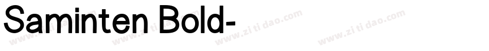 Saminten Bold字体转换
